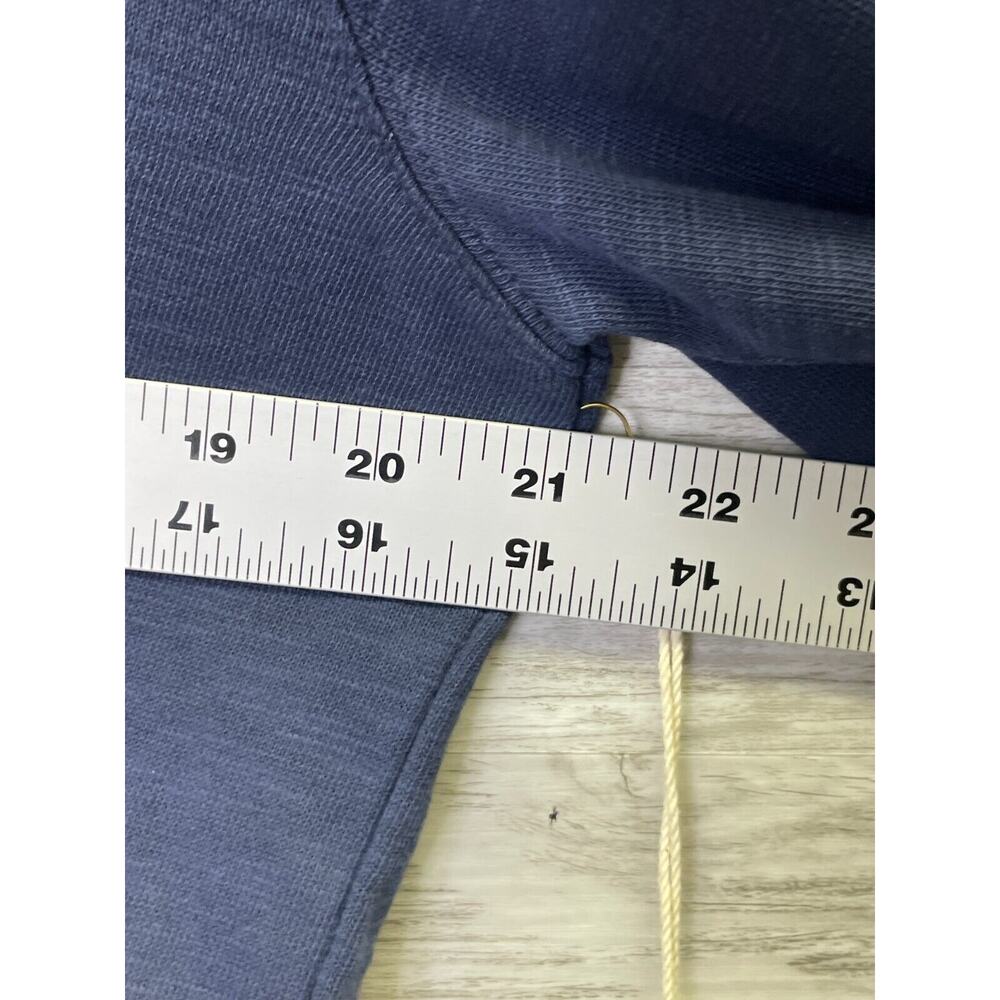 Haven Well Within Hoodie Shirt Womens M Blue Long Sleeve V Neck Cotton Pullover - Picture 5 of 10